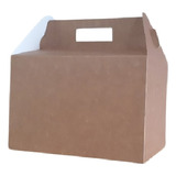 25 Caixa Maleta Kraft G - Festa Escolar, Lanches, Delivery