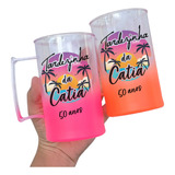 25 Canecas De Chopp Degradê 430ml Acrílico Personalizados