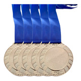25 Medalhas Grande 6cm Honra Ao Mérito Ouro P/ Personalizar