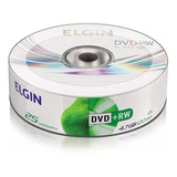 25 Mídia Virgem Dvd+rw Regravável Elgin Logo 4.7gb 120min