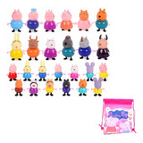 25 Peças Peppa Pig Doll Family Pack Full Role Toys Figura Pr