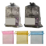 25 Sacos De Organza 20x30cm Cores Saquinho Tule Tecido Voil