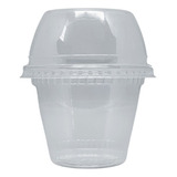 25 Unid Embalagem 250ml G677 Copo Pote Com Tampa Bolha Alta