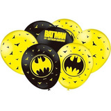 25 Balões Batman Látex Aniversário E