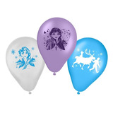 25 Balões Bexigas Frozen Decoração Festas