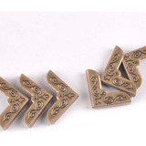 25 Cantoneira Bronze Ornamentadas Livro P Cardeno Scrapbook