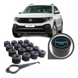 25 Capas Tampa Parafuso Roda Vw T cross Sense E Highline