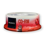 25 Cd rw Sony Pino 80min 700mb 4x