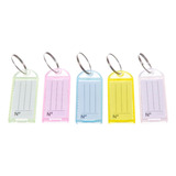 25 Chaveiros Coloridos Organizador Chave Etiqueta Carbrink