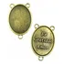 25 Entremeio Oval 3,3cm P/personalizar Com Adesivo P/terços