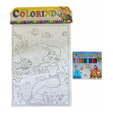 25 Kits 10 Desenhos Para Colorir Giz De Cera 12 Cores