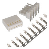 25 Kits Conector Alojamento Terminal Kk 2 54mm 6 Vias 90