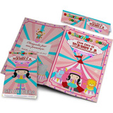 25 Kits Revistinhas Colorir Giz De Cera Personalizados