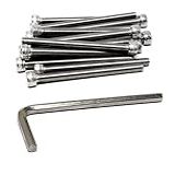 25 Pcs M5 X 60 Thread Pitch 0 8 Mm Stainless Steel 304 Hex Socket Head Cap Screws Bolts Kit