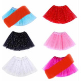 25 Saia Tule Glitter Infantil 8 Bra 15 R Claro 1 Pre 1 ver