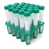 25 Tubo Falcon 15ml Rack 25 Centrifugação S Dnase Rnase