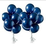 25 Unid Balão 5 Pol Azul Escuro Meia Noite Cromado Metalizado