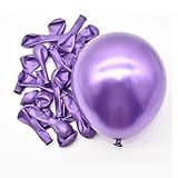 25 Unid Balão 5 Pol Violeta Roxo Cromado - Bexiga Metalizado