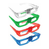 25 Unidades Óculos De Led Quadradopisca