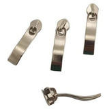 25 Unids Cursor Para Zíper N 5 Modelo Ondulado Niquelado 