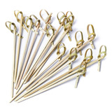 250 Espetos Aperitivo Bambu Decorativo Evento Lanches Buffet