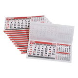250 Refil Pvc Calendário De Mesa Bloco Grande 15,5 X 6,5