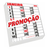 250 Bloco Calendario Comercial 21x22 Folhinha Agenda 2023