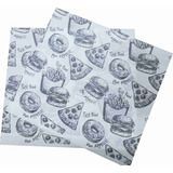 250 Un Papel Acoplado Hamburguer Lanches Burguer Hot Dog
