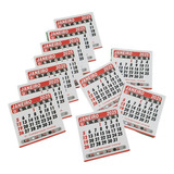 2500 Uni Mini Calendário 5x5 Bloquinho De Geladeira Imã 2025