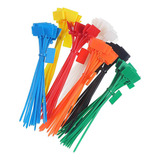 250pcs Easy Mark 4x150mm Nylon Cabo Laços Etiquetas Plástico