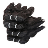 25cm Fummi Encaracolado Cabelo Humano 3pieces 150g