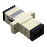 25pç Acoplador Óptico Sc Simplex Mm Bege P/ Dio Fibra Óptica