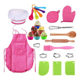 25pcs Chef Set Para Crianças Cozinha Cozinhar E Cozimento Ki