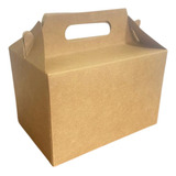 25un Caixa Maleta Kraft G - Festa Escolar Lanches Delivery
