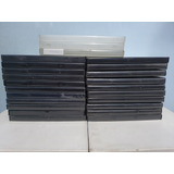 25x Estojo Capa Box Dvd cd Simples Preto E Transparente