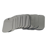 26 Kit Com Corrente Dogtag Inox Gravação Personalizada
