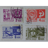 26339 Russia Lote Com 4 Selos 1966