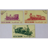 26352 Ras Al Khaima Locomotiva Lote Com 3 Selos