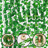 27 Metros Trepadeira Artificial Verde Hera Pacote Ramas Real