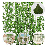 27 Metros Trepadeira Artificial Verde Hera Pacote Ramas