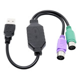 27 X Cabos Adaptador Usb 2 Portas Ps2 P Teclado E Mouse