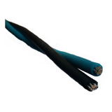 270 Metros Cabo Aluminio Duplex 2 X 16mm 2 Vias Encapadas