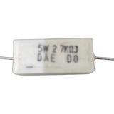 27k 5w 5 Resistor Porcelana 10 Peças