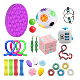 27pcs Fidget Cube Anti Stress Toy Sensorial Alivia O Estres