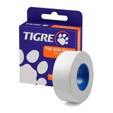 28 Pç Fita Vedarosca 18mm X 25 Metros Tigre Cor Branco Liso