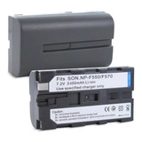 2bateria Np F550 F570 Sony Cn Led 160 2400mah