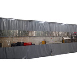 2cabine De Pintura Cinza C Visor 5,50x4,00x3,50a Com Ilhos