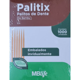 2cx Palito De Dente Petisco Bambu Embalado Individual 2000un