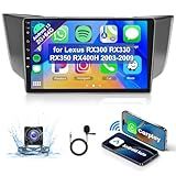 2G 64G Para Lexus RX300 RX330 RX350 RX400H 2003 2009 Android Rádio Estéreo Para Carro Sem Fio Apple Carplay Android Auto Tela Sensível Ao Toque De 9 Polegadas Receptor De áudio Do Carro GPS