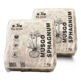 2kg Musgo Sphagnum Esfagno Orquídeas Carnívoras Kokedama